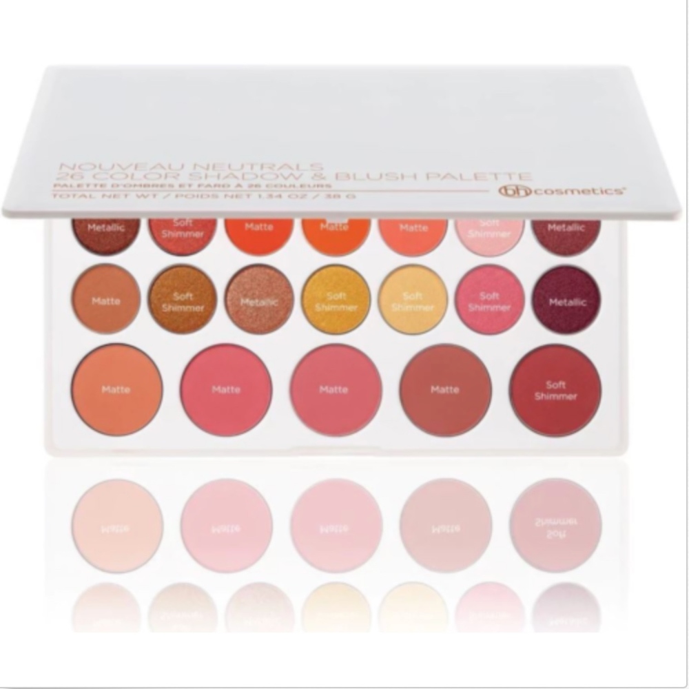 BH Nouveau Neutrals 26 Color Shadow &Blush Palette